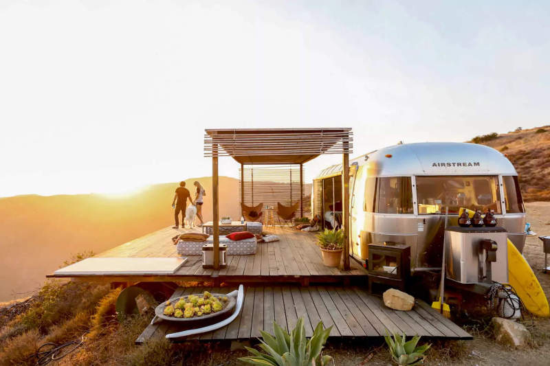 Rent this Airstream trailer from Taylor Swift’s Vogue photo shoot at Airbnb