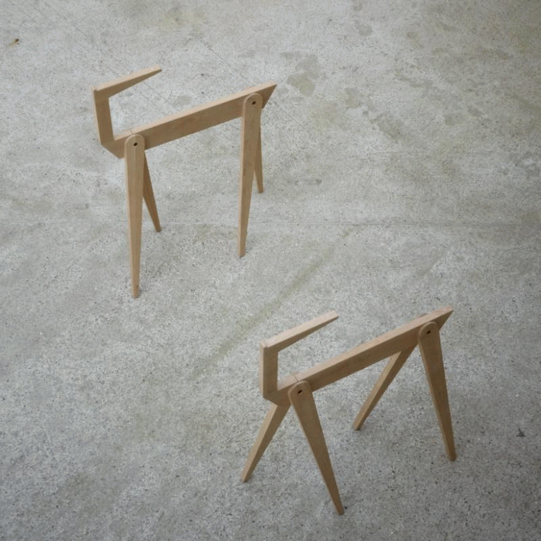 You Can Add Second Floor To This Trestle Table By Michael Hilgers