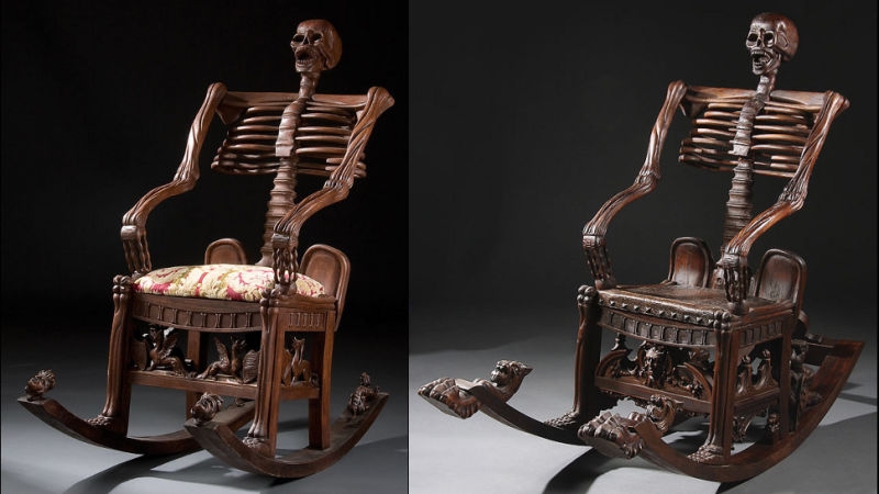 sekelton rocking chair