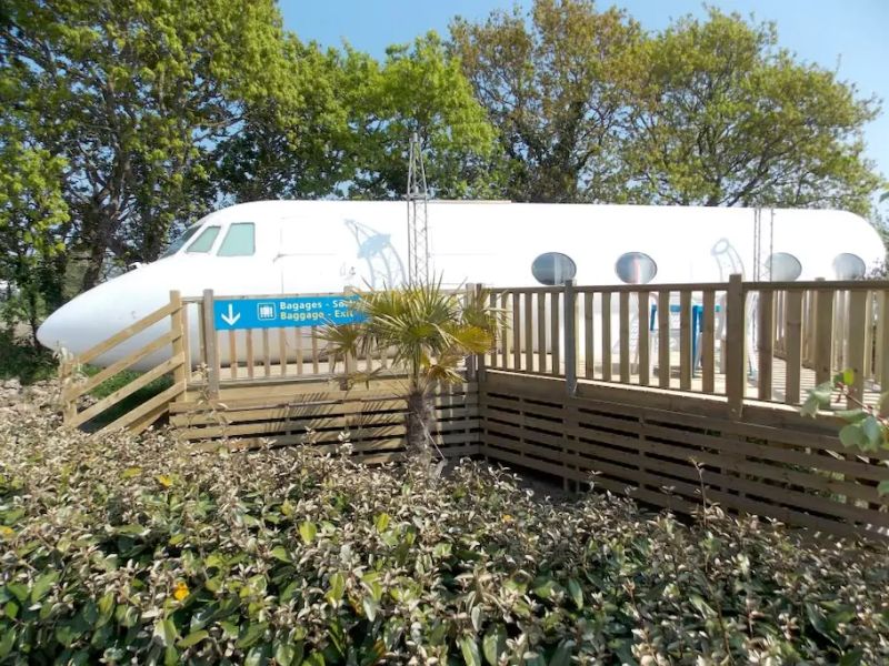 This converted airplane home is most weird Airbnb rental so far