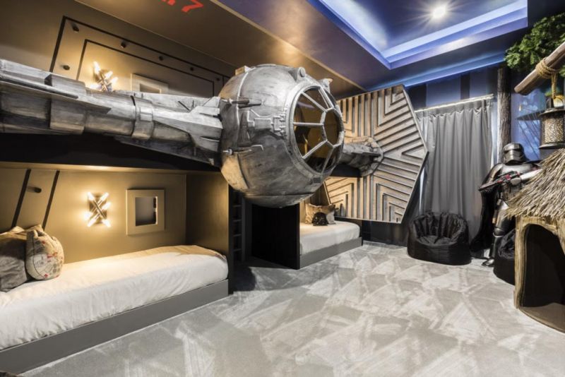 star wars-themed bedroom at exclusive private villas in orlando