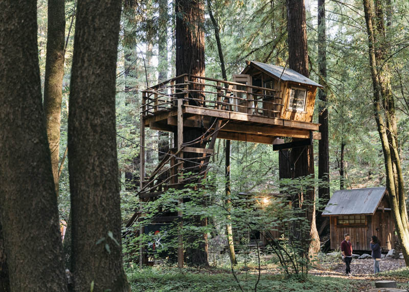 boho style cabin comes with its own treehouse, zip lines boho style cabin comes with its own treehouse, zip lines