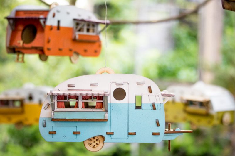 Vintage camper birdhouse by Marcus Williams of One Man, One Garage