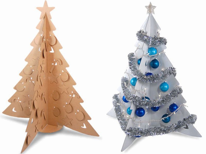 Cardboard Christmas tree