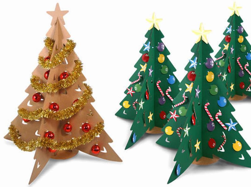 Cardboard Christmas tree