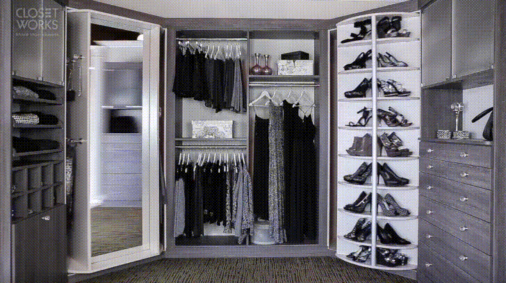 Lazy Lee’s 360 Organizer revolving shoe closet to steal ...