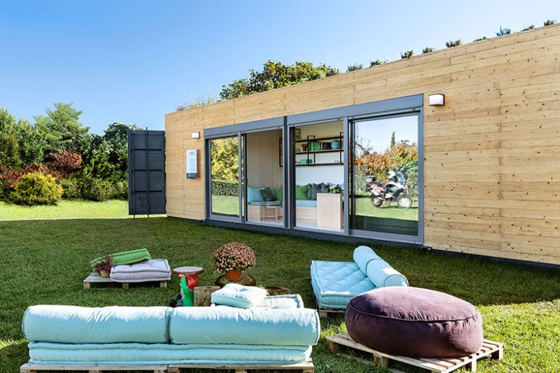 Modular shipping container home by Cocoon Modules
