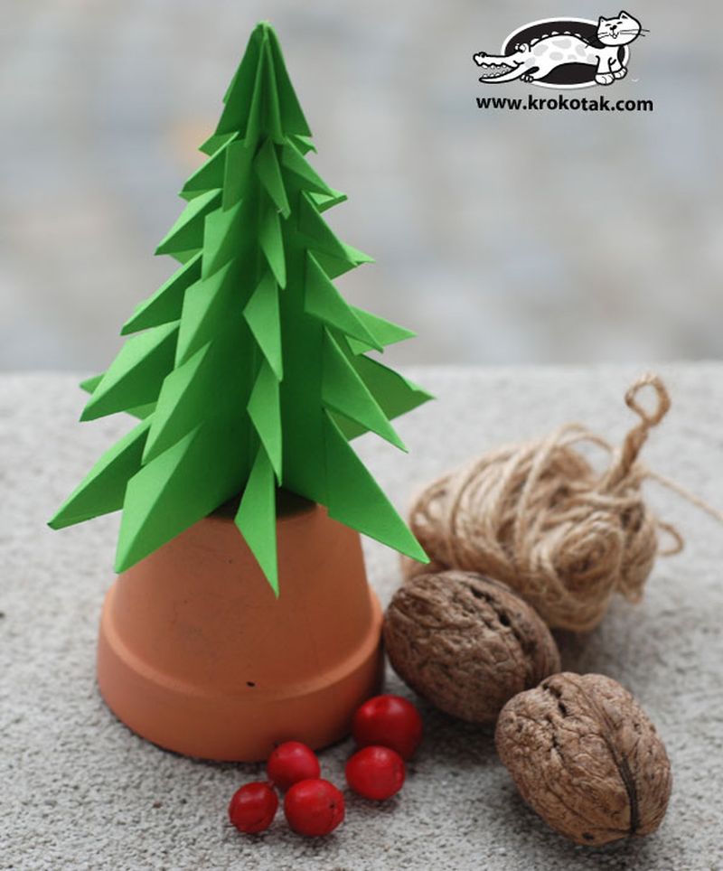Origami Christmas tree