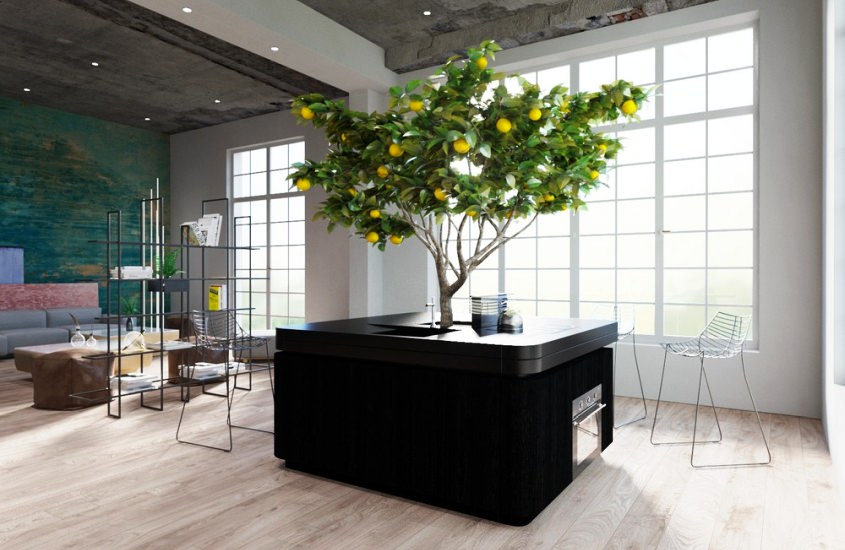 Oasi Freestanding Kitchen Island by Stefano Boeri Architetti Oasi Freestanding Kitchen Island by Stefano Boeri Architetti