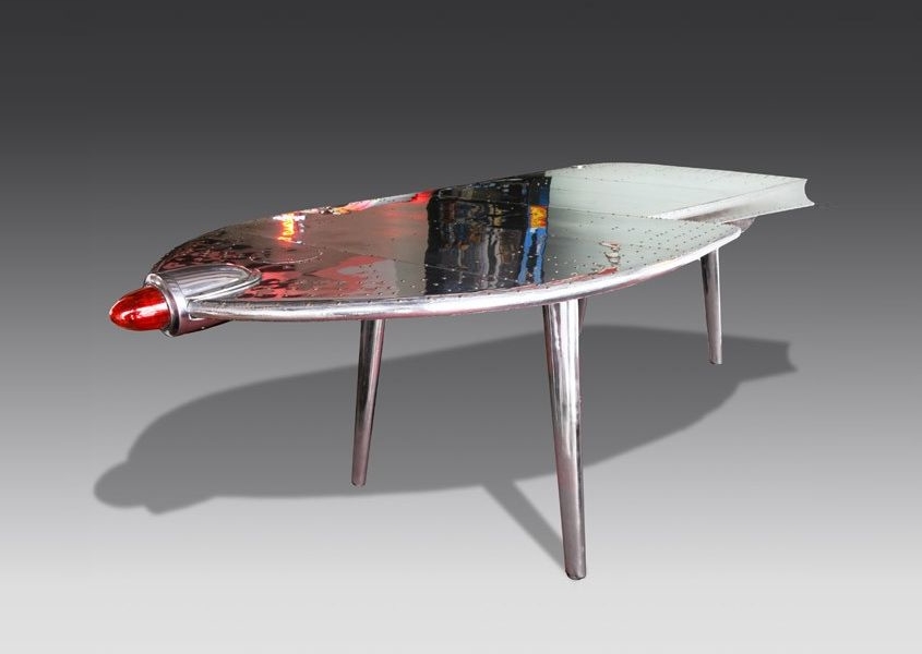 Airplane Wing Desk Inspired From Tail Fin Of Douglas Dc 3
