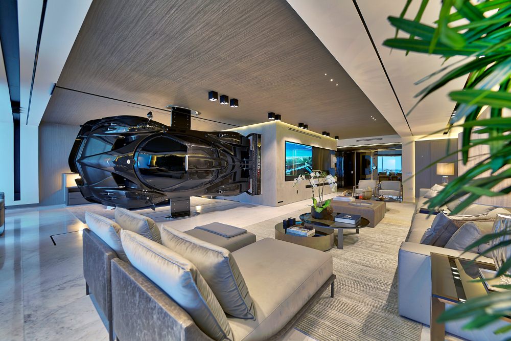 Pagani Zonda as a Room Divider Swanky Approach for Companc’s Miami Condo