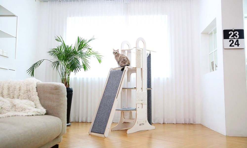 Tuft + Paw Milo Cat Tower Offers Endless Entertainment to Felines