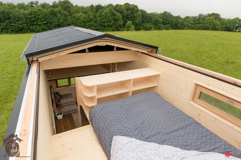 Optinid’s Cécile Tiny House with Retractable Roof