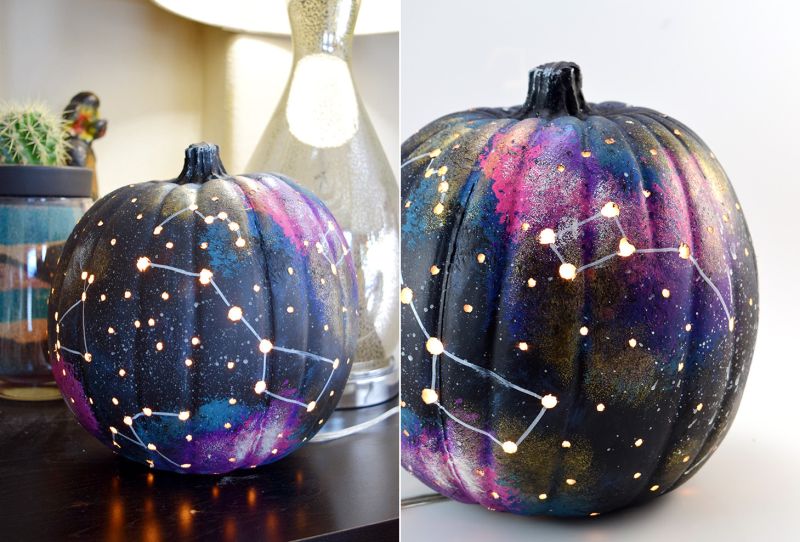 Galaxy Pumpkins to Spice Up Your Halloween