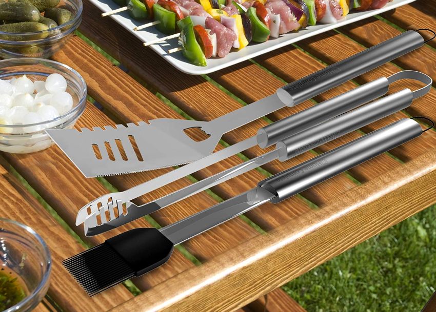 BBQ Grill 16-Piece Stainless Steel Tool Set