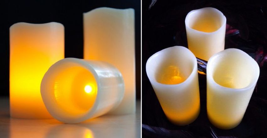 Flameless Moon Candles