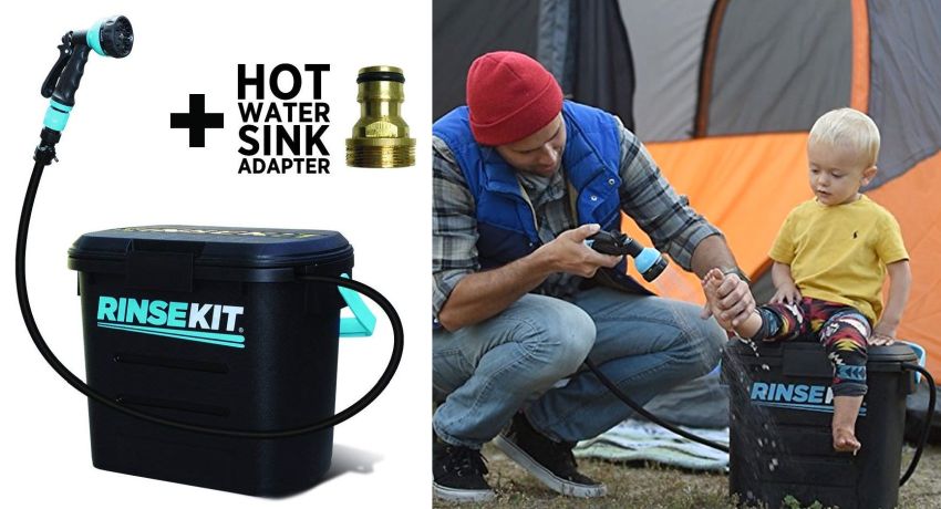 RinseKit portable outdoor shower