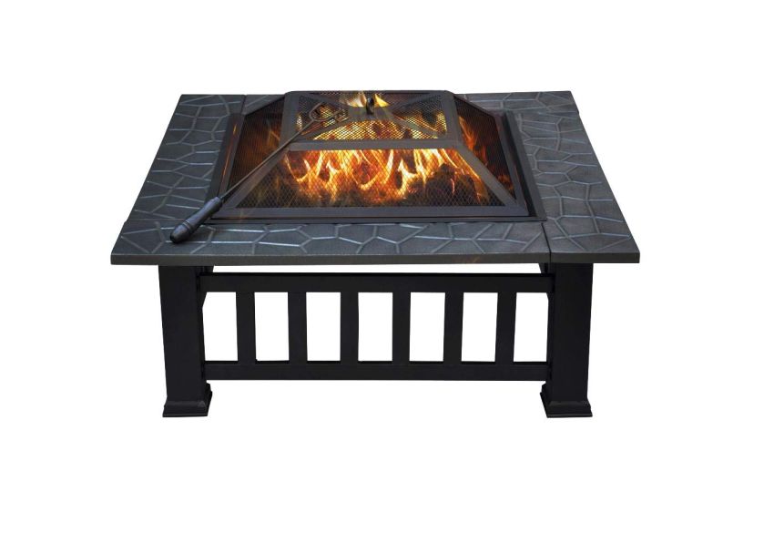 Yaheetech 32 Outdoor Wood Burning Firepit