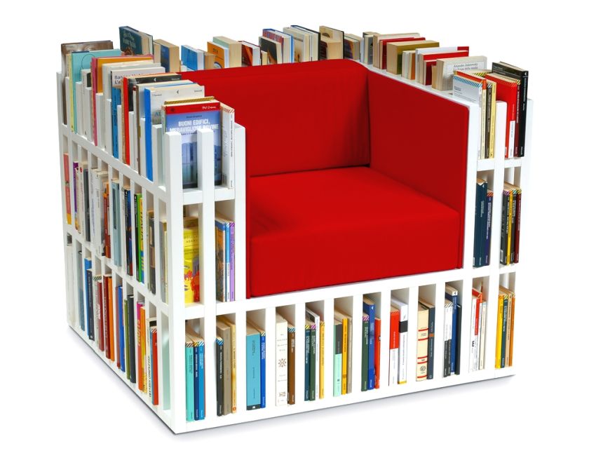 10 Bookshelf Chair Design Ideas For Bookworms In Pictures