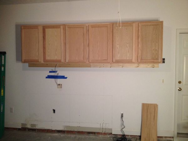 Diy Garage Cabinets With Under Cabinet Lighting For Tron Grease