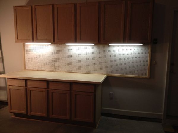Diy Garage Cabinets With Under Cabinet Lighting For Tron Grease