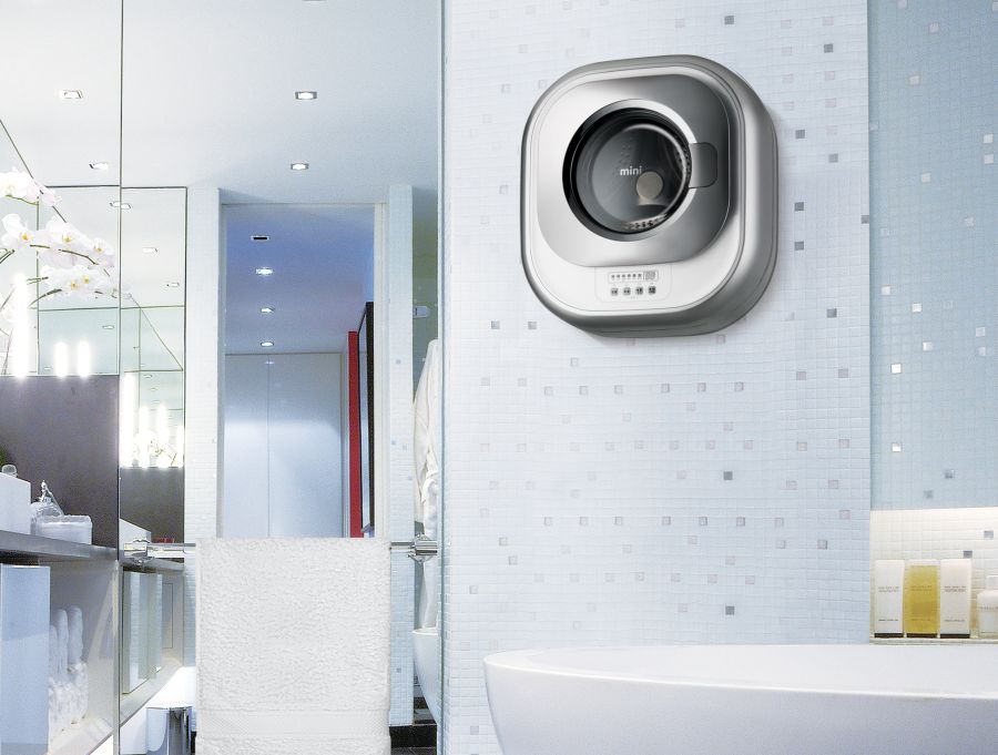 World's first wall mounted washing machine