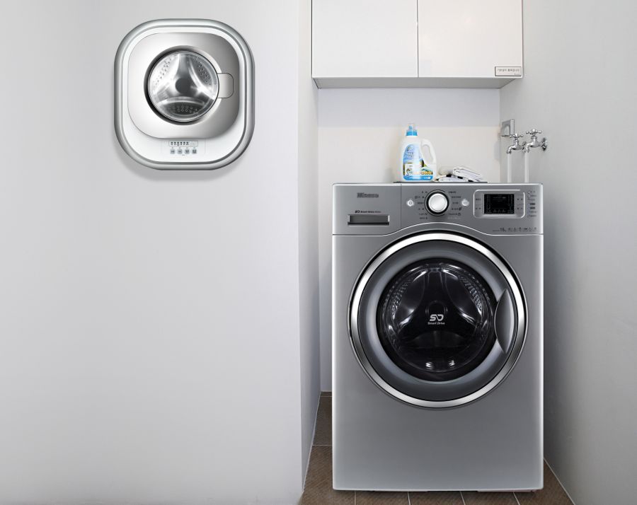 World's first wall mounted washing machine