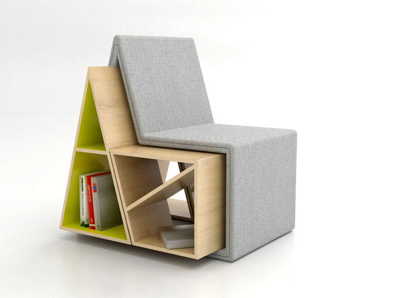 Domus Bookshelf Chair Design by Andrea Mangano