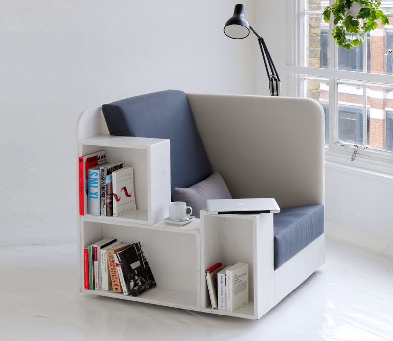 10 Bookshelf Chair Design Ideas For Bookworms In Pictures