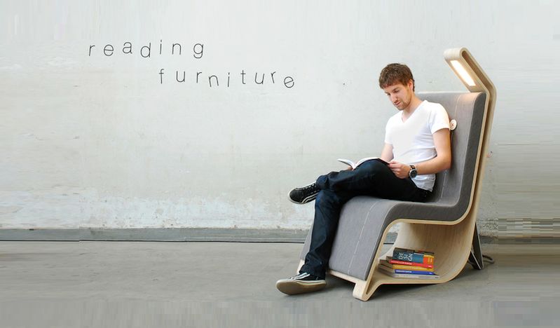 Reading Chair by Rami Van Oers - Bookshelf chair design ideas