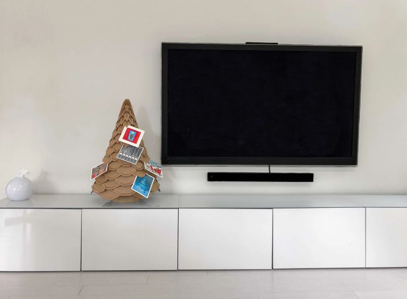 Cardboard Bracht Tabletop Christmas tree