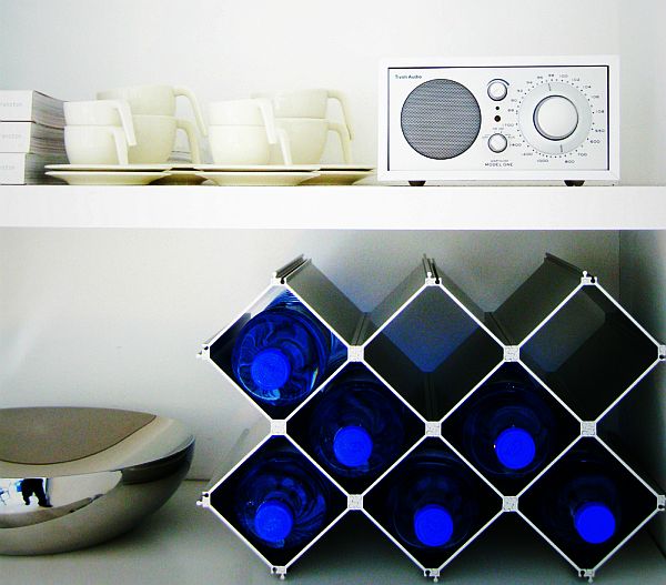 Modular wine rack Nucleus by Esthys