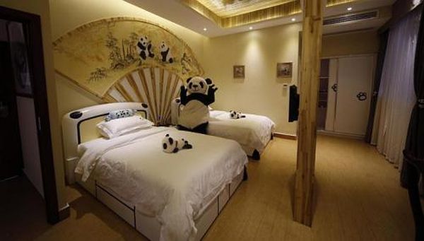 Panda themed hotel