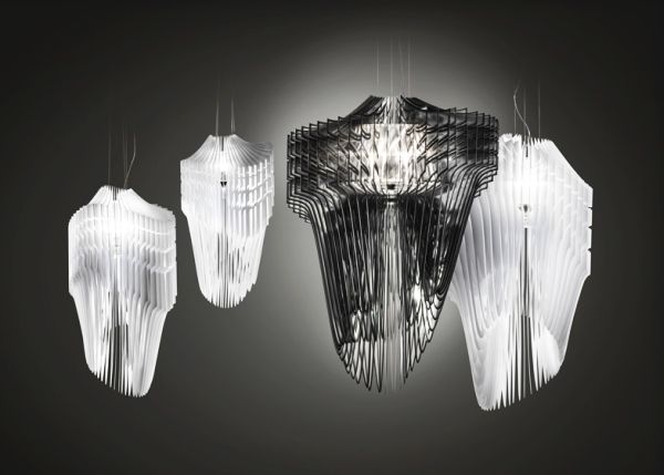 Aria and Avia lamps by Zaha Hadid