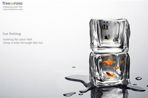 Ice Cube Fish Tank by Arthur Xian 