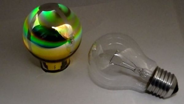 Inner coated OLED bulb