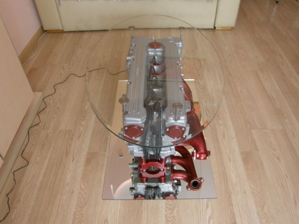 Top Gear engine coffee table 