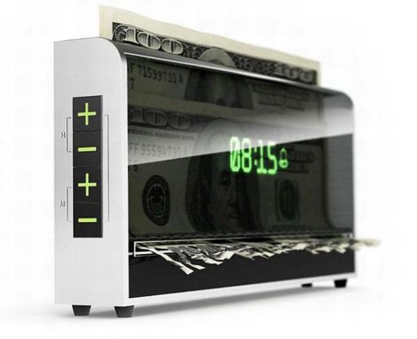 Money-Shredding Alarm Clock 
