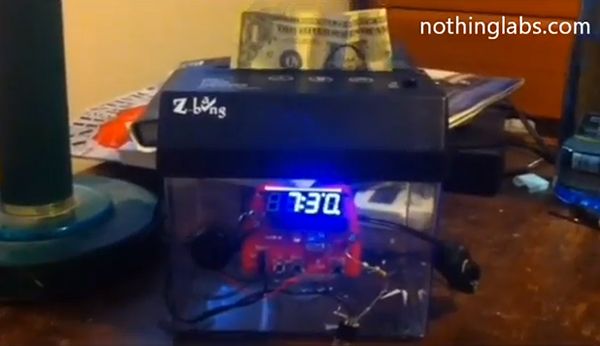 Money-Shredding Alarm Clock 