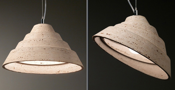 Spiralitosa pendant lamp by Serafini Marmo Luce