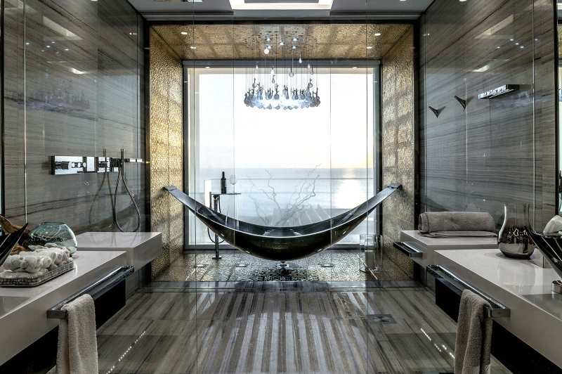 Carbon Fiber Hammock Bathtub by Splinter Works