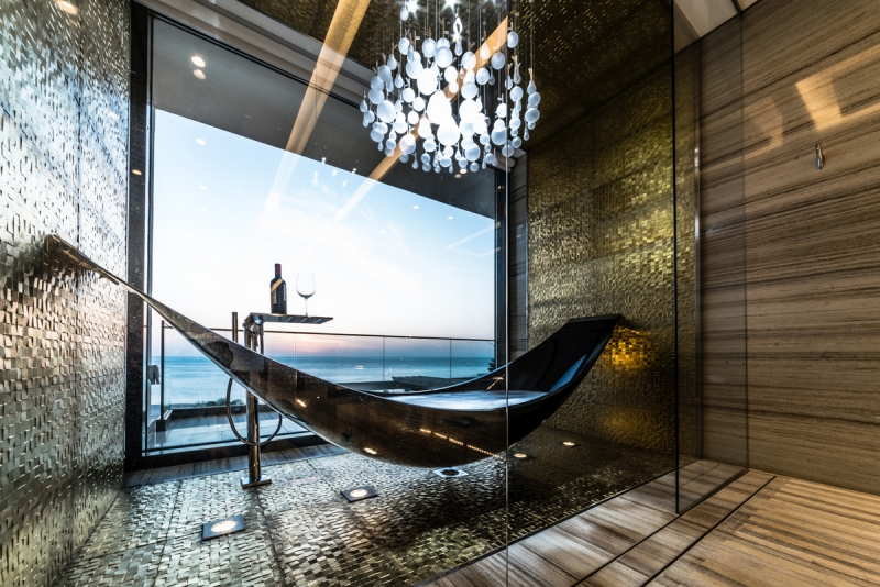 Carbon Fiber Hammock Bathtub by Splinter Works