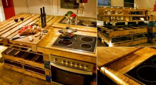 Paletina Kitchen made from reclaimed wooden pallets