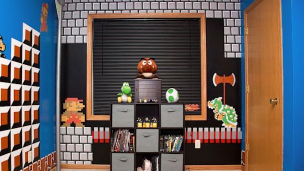 Mario themed bedroom 