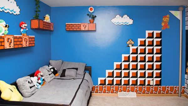 Mario themed bedroom