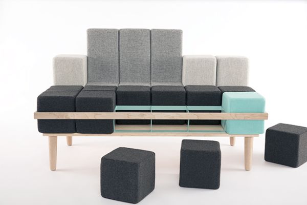 Block'd sofa by Scott Jones