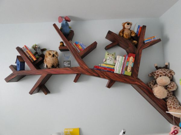 Tree Branch Bookshelf