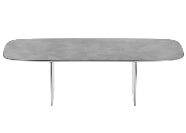 Sleek aluminum (RED) Desk by  Jonathan Ive and Marc Newson