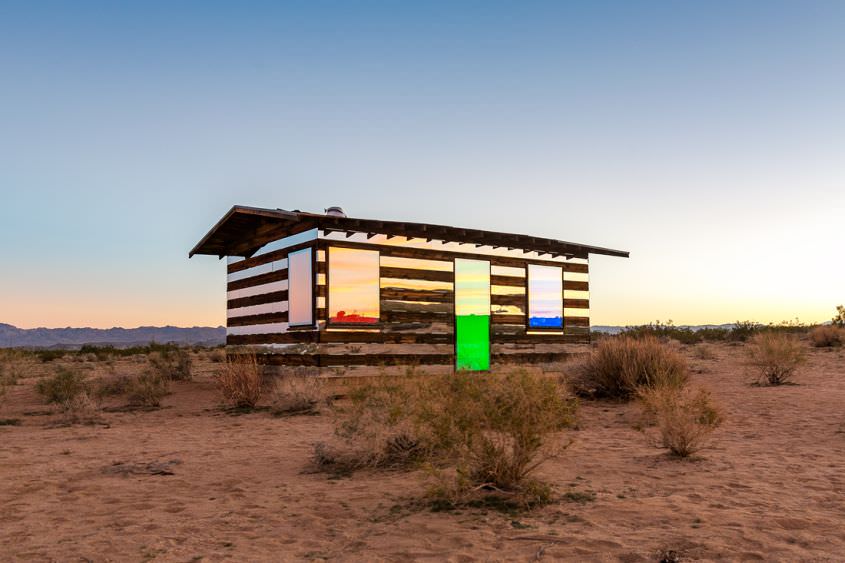 Lucid Stead mirror house in the middle of Californian desert by Phillip K Smith III