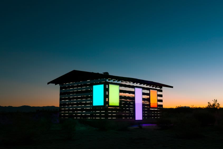 Lucid Stead mirror house in the middle of Californian desert by Phillip K Smith III